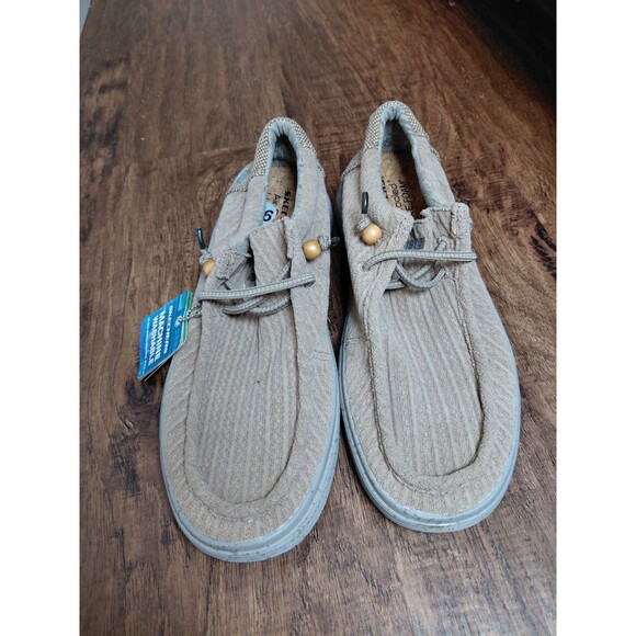 Skechers 210776 Air-cooled Luxe Foam Taupe Flats Shoes  Men Sz 9.5 main image 4